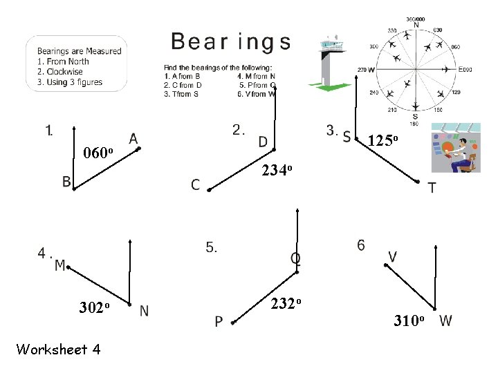 060 o 302 o Worksheet 4 125 o 234 o 232 o 310 o