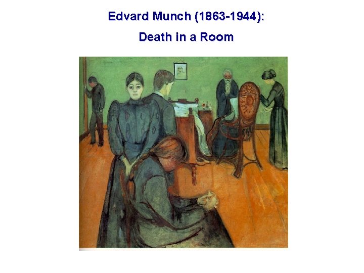 Edvard Munch (1863 -1944): Death in a Room 