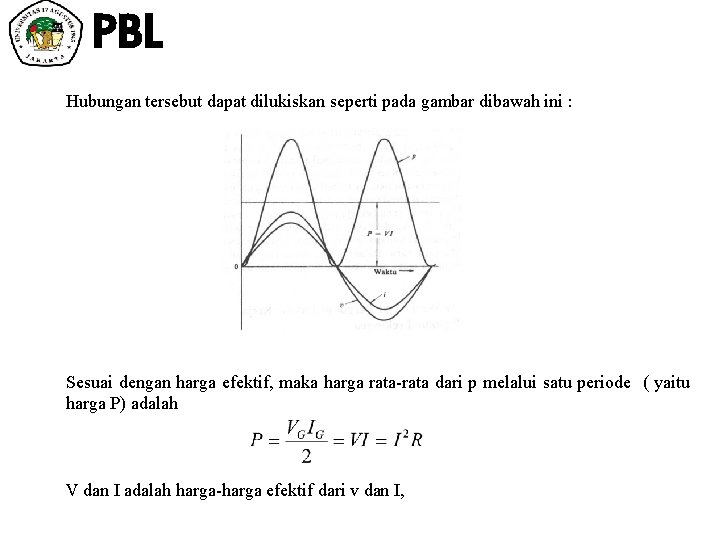 PBL Hubungan tersebut dapat dilukiskan seperti pada gambar dibawah ini : Sesuai dengan harga