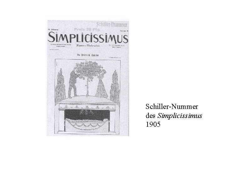 Schiller-Nummer des Simplicissimus 1905 
