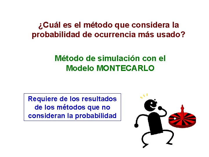 ¿Cuál es el método que considera la probabilidad de ocurrencia más usado? Método de