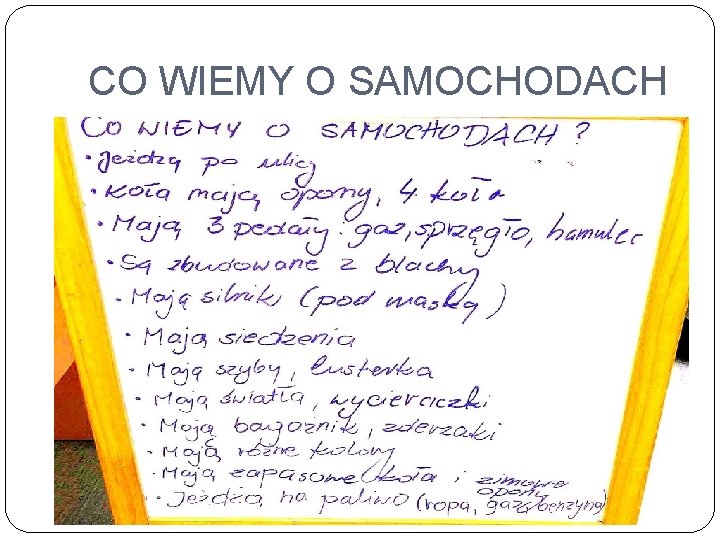 CO WIEMY O SAMOCHODACH 