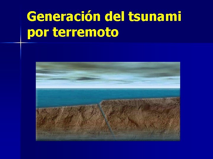 Generación del tsunami por terremoto 