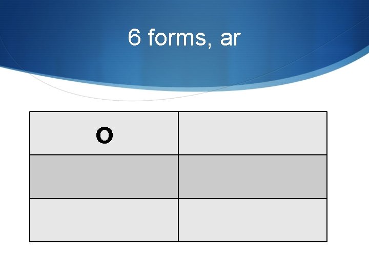 6 forms, ar o 