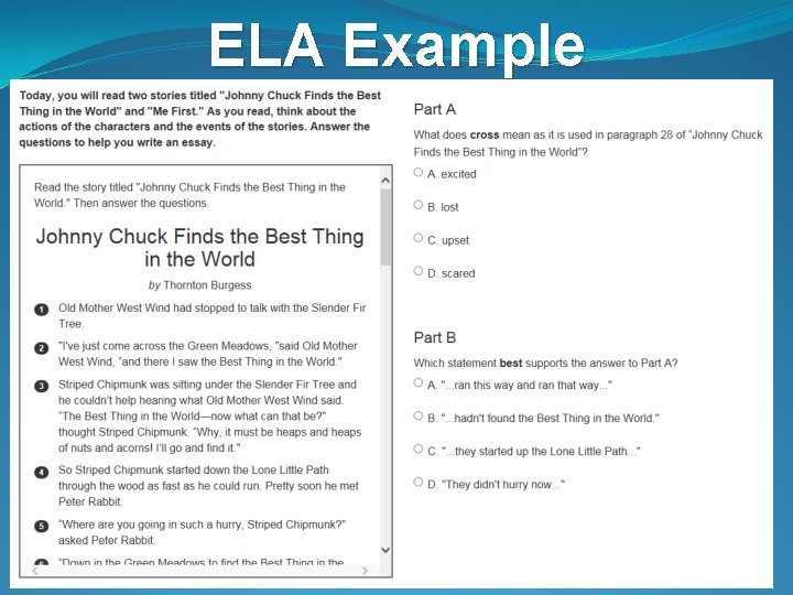 ELA Example 