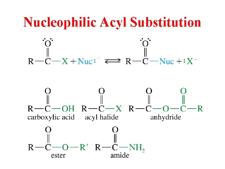 Nucleophilic Acyl Substitution 