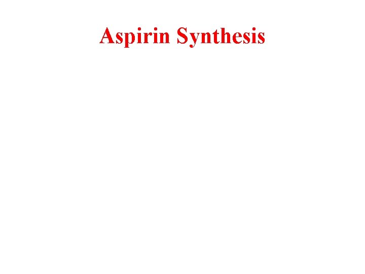 Aspirin Synthesis 