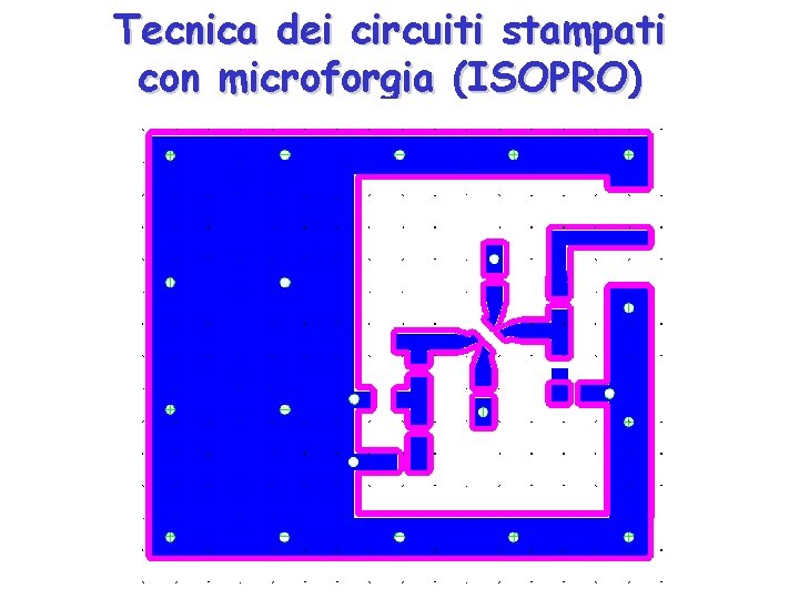 Tecnica dei circuiti stampati con microforgia (ISOPRO) 