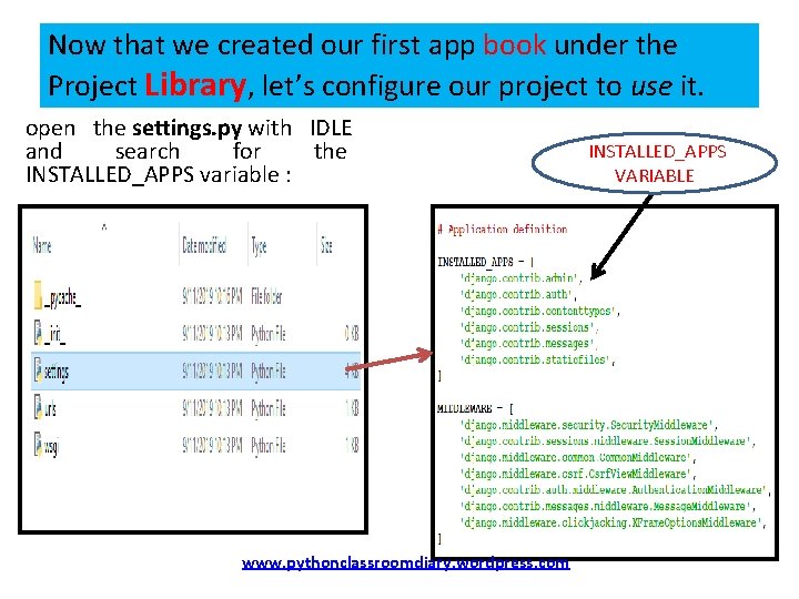 Now that we created our first app book under the Project Library, let’s configure