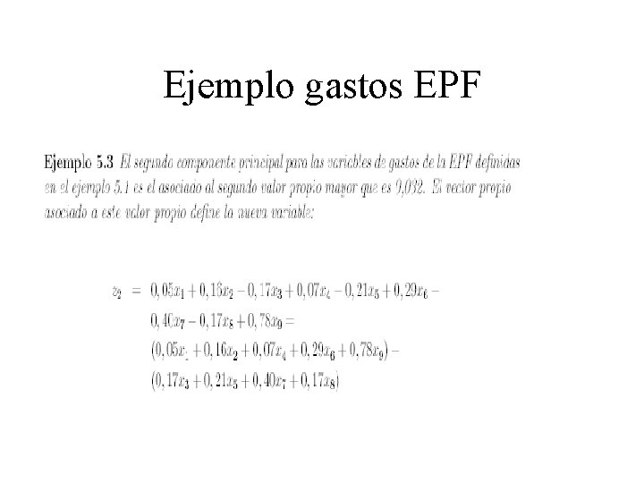 Ejemplo gastos EPF 