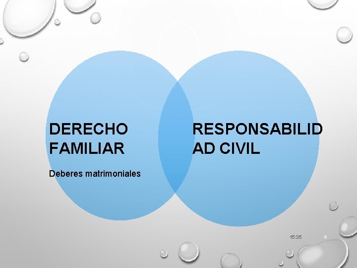 DERECHO FAMILIAR RESPONSABILID AD CIVIL Deberes matrimoniales 15: 35 4 