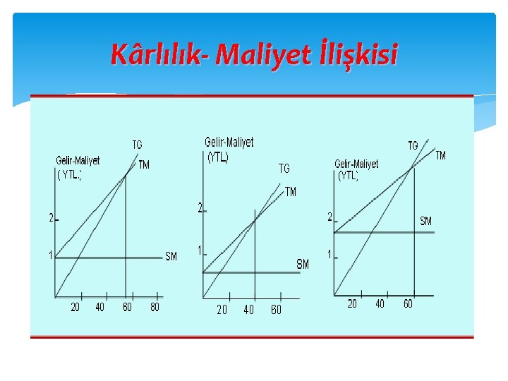 Kârlılık- Maliyet İlişkisi 