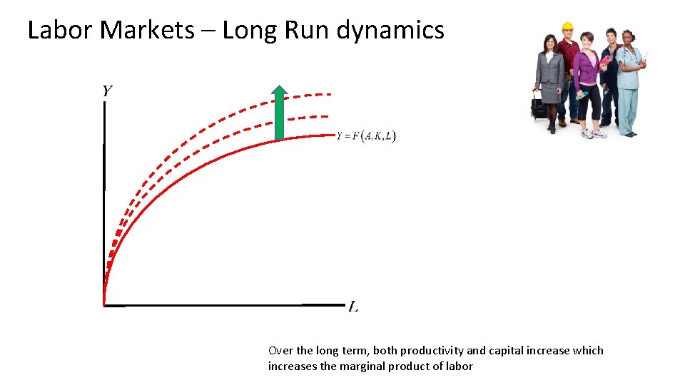 Labor Markets – Long Run dynamics Over the long term, both productivity and capital