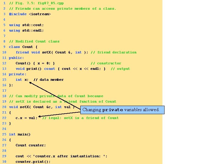 1 // Fig. 7. 5: fig 07_05. cpp 2 3 4 5 6 //