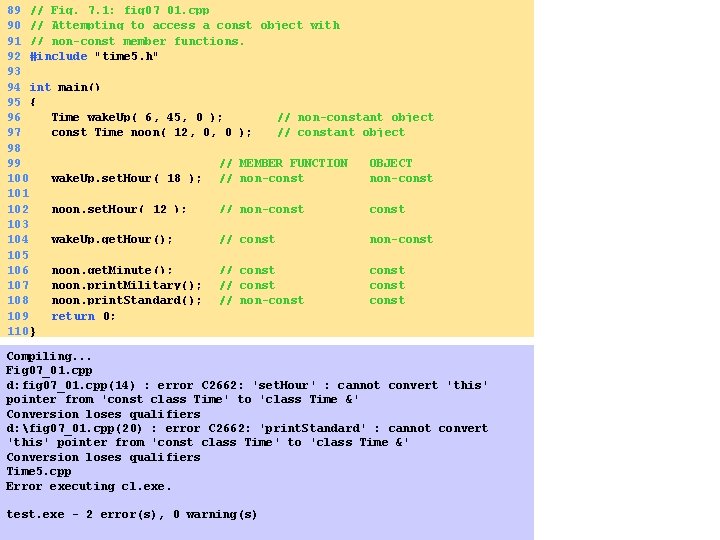 89 // Fig. 7. 1: fig 07_01. cpp 90 // Attempting to access a