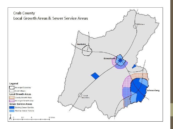 Crab County Local Growth Areas & Sewer Service Areas 