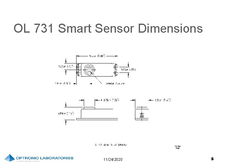 OL 731 Smart Sensor Dimensions 11/24/2020 5 