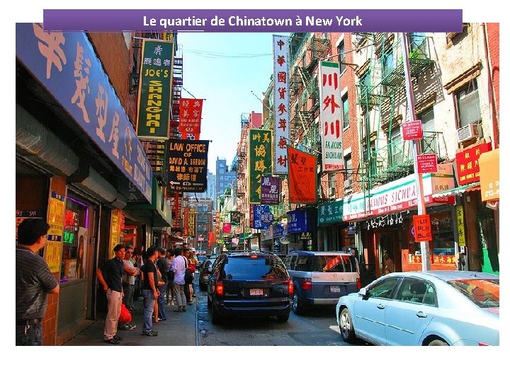 Le quartier de Chinatown à New York 