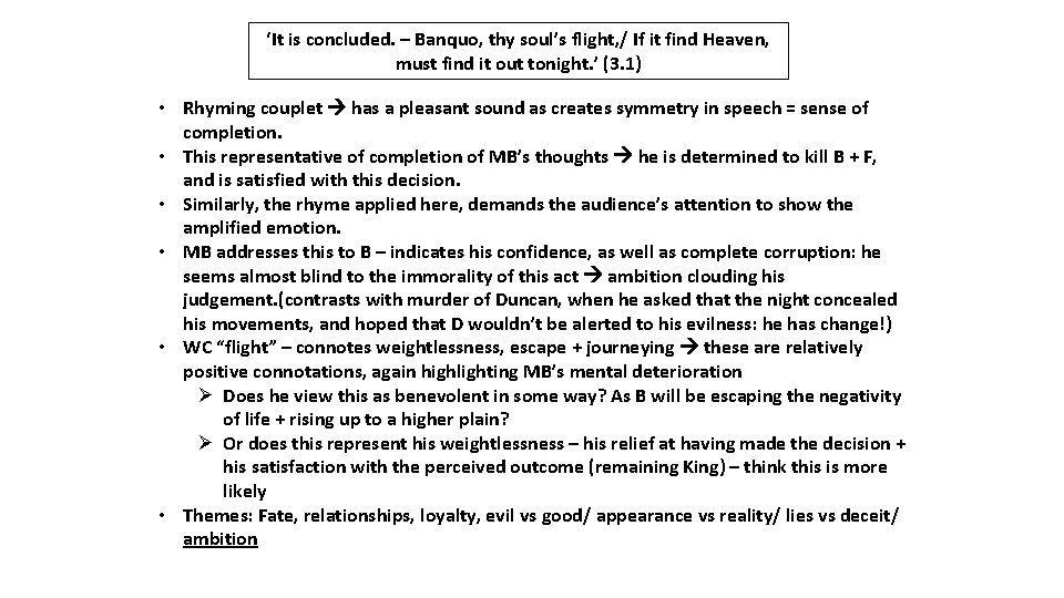 ‘It is concluded. – Banquo, thy soul’s flight, / If it find Heaven, must ‘It is concluded. – Banquo, thy soul’s flight, / If it find Heaven, must