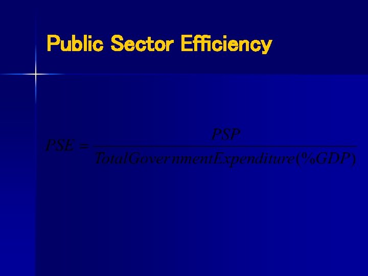 Public Sector Efficiency 