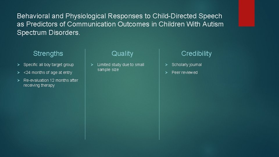 Behavioral and Physiological Responses to Child-Directed Speech as Predictors of Communication Outcomes in Children