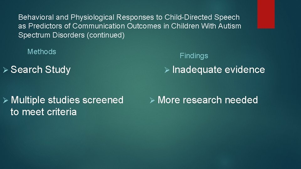 Behavioral and Physiological Responses to Child-Directed Speech as Predictors of Communication Outcomes in Children