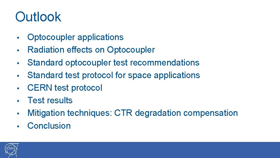 Optocoupler radiation behaviour testing methodology and test results