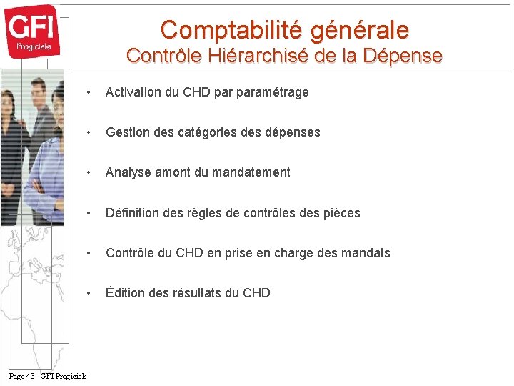 Comptabilité générale Contrôle Hiérarchisé de la Dépense • Activation du CHD paramétrage • Gestion