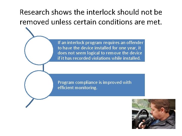 Research shows the interlock should not be removed unless certain conditions are met. If