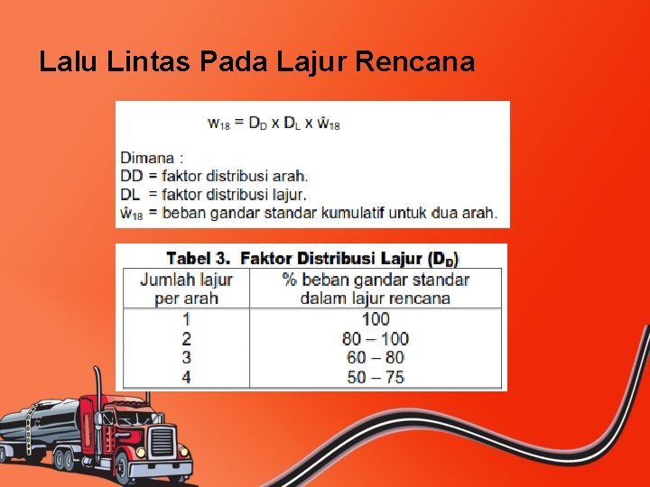 Lalu Lintas Pada Lajur Rencana 