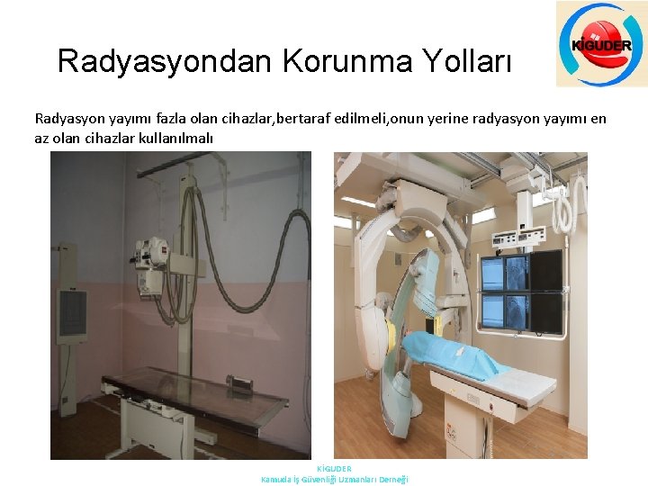 Radyasyondan Korunma Yolları Radyasyon yayımı fazla olan cihazlar, bertaraf edilmeli, onun yerine radyasyon yayımı