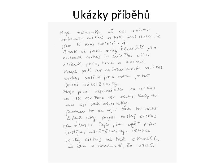 Ukázky příběhů 