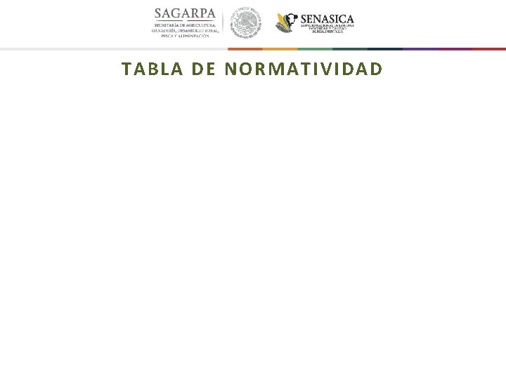 TABLA DE NORMATIVIDAD 