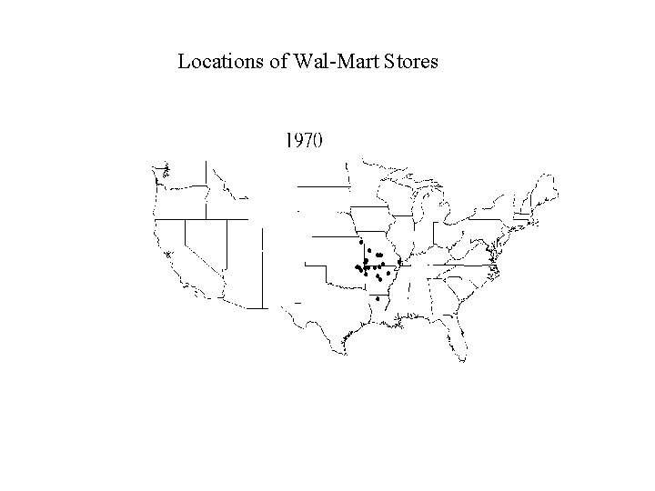 Locations of Wal-Mart Stores 