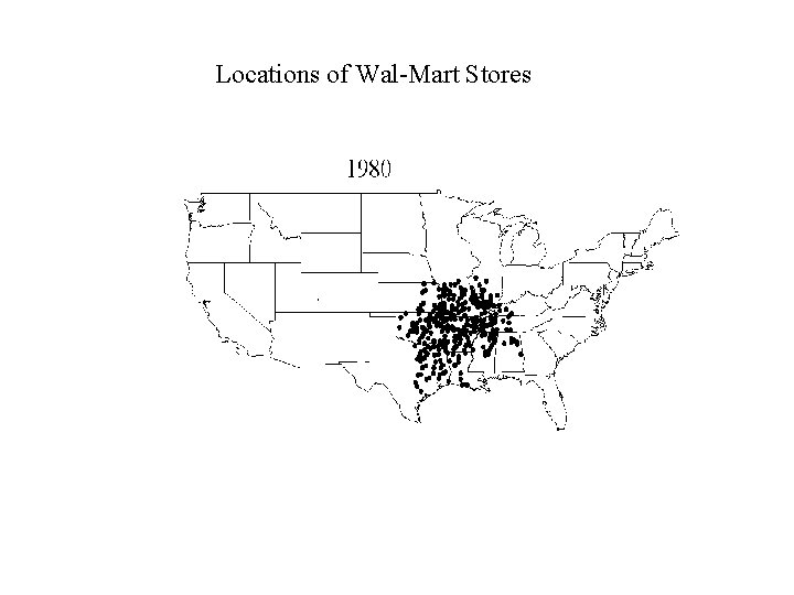 Locations of Wal-Mart Stores 