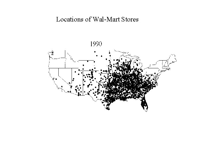 Locations of Wal-Mart Stores 