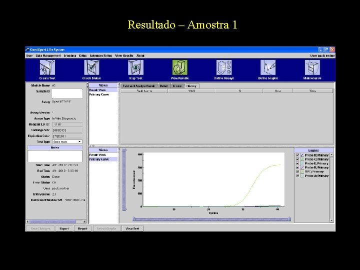 Resultado – Amostra 1 