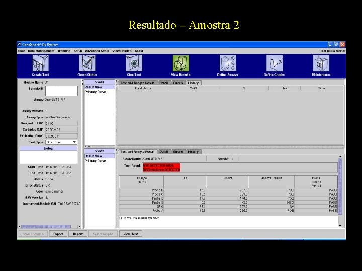 Resultado – Amostra 2 