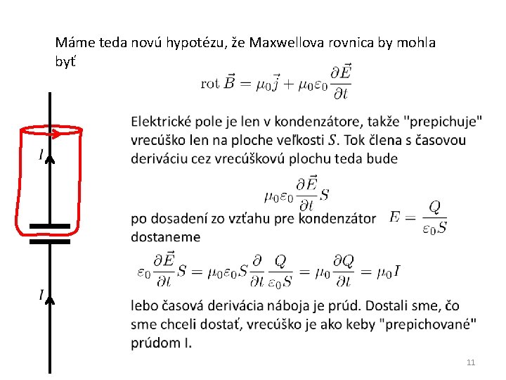 Máme teda novú hypotézu, že Maxwellova rovnica by mohla byť 11 