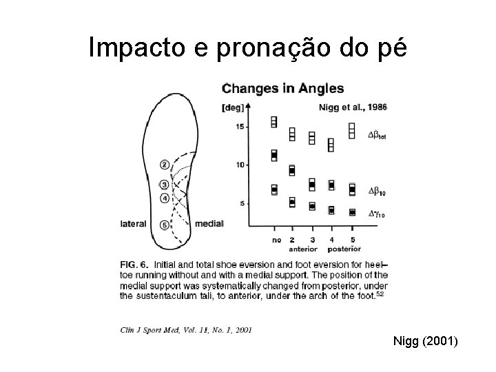 Impacto e pronação do pé Nigg (2001) 