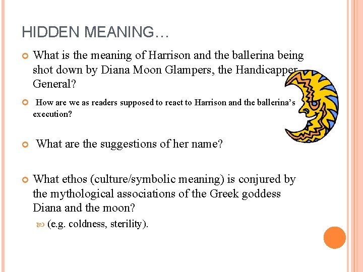 HIDDEN MEANING… What is the meaning of Harrison and the ballerina being shot down