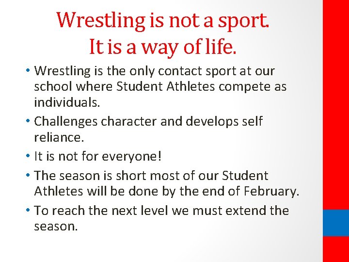 Parents and Wrestlers KATHERINE ALBIANI MIDDLE SCHOOL