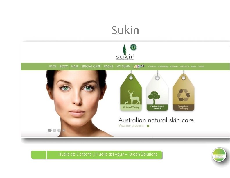 Sukin Huella de Carbono y Huella del Agua – Green Solutions 