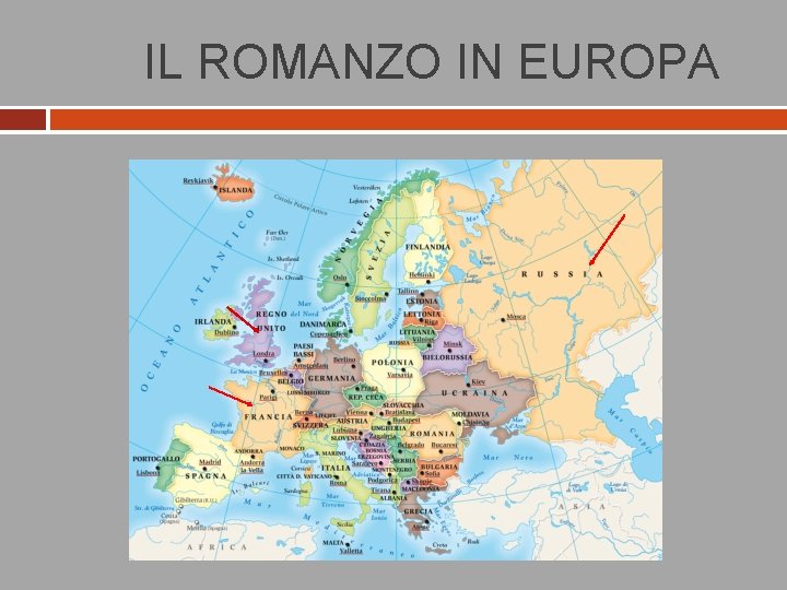 IL ROMANZO IN EUROPA 
