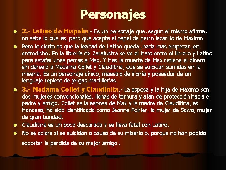 Personajes l 2. - Latino de Hispalis. - Es un personaje que, según el