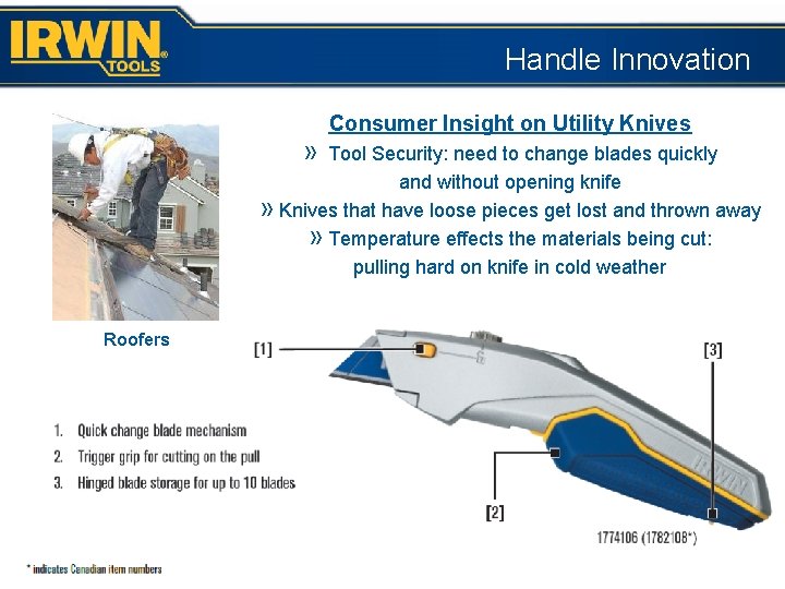 Handle Innovation Consumer Insight on Utility Knives » Tool Security: need to change blades