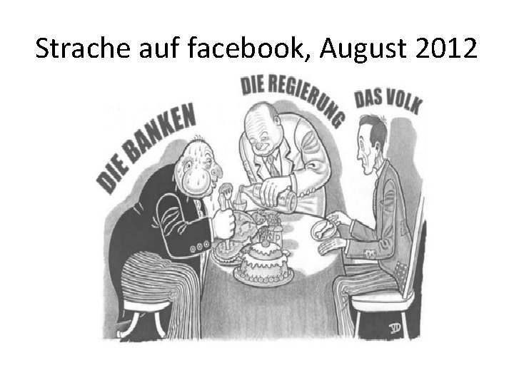 Strache auf facebook, August 2012 