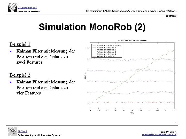 Universität Hamburg Fachbereich Informatik Oberseminar TAMS: Navigation und Regelung einer mobilen Roboterplattform 11/24/2020 Simulation