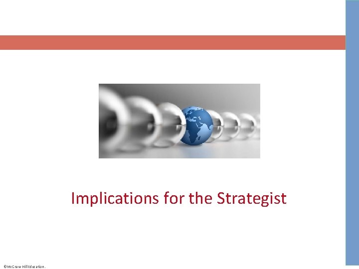 Implications for the Strategist ©Mc. Graw-Hill Education. 