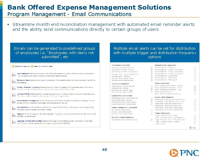 Bank Offered Expense Management Solutions Program Management - Email Communications § Streamline month end